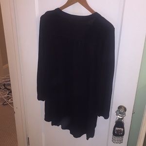 Black knit tunic